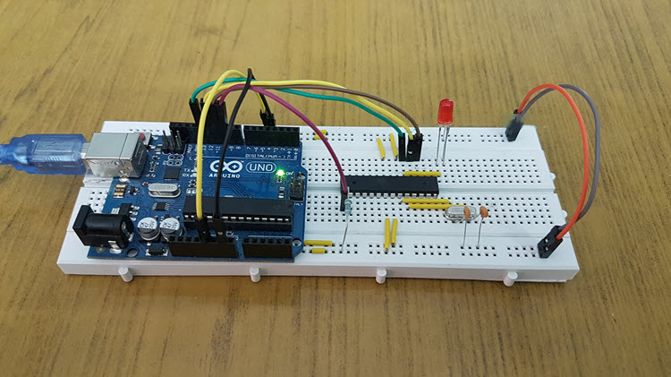 How to burn the bootloader on the ATMEGA328 microcontroller
